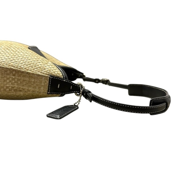 Coach Coach Straw Leather Handbag #8159 - Picture 12 of 16